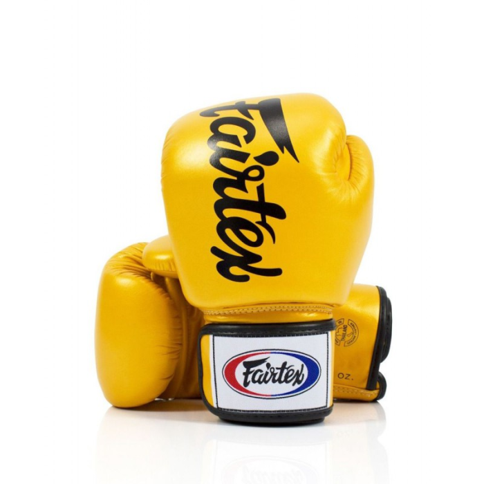 Боксови Ръкавици - Fairtex BGV19 Thai Boxing Gloves Deluxe - Gold